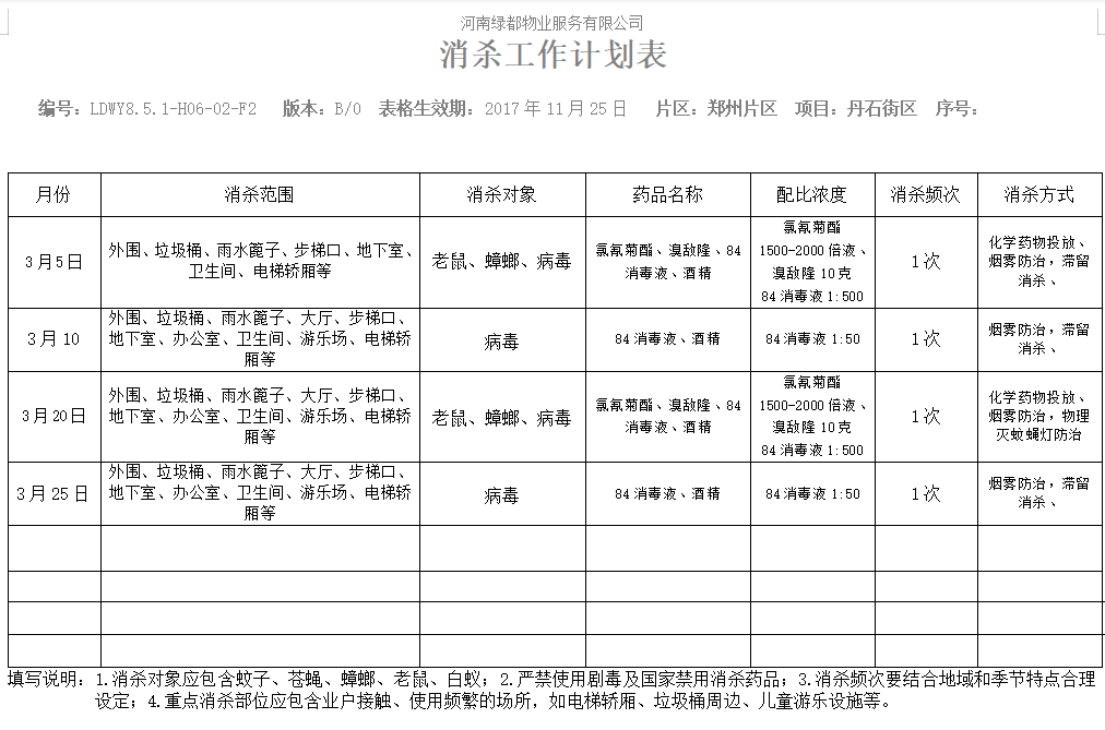 【请查收】丹石街区2021年3月份园区四害消杀的温馨提示