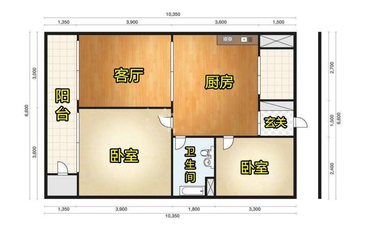 25年前老房子62㎡重装后换新颜亮堂干净到不像同一套房子