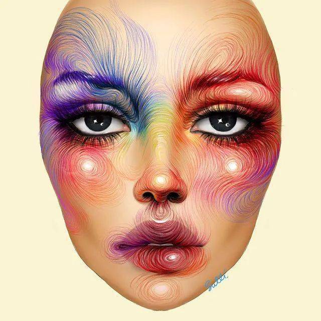 收藏|一组3d感美妆图