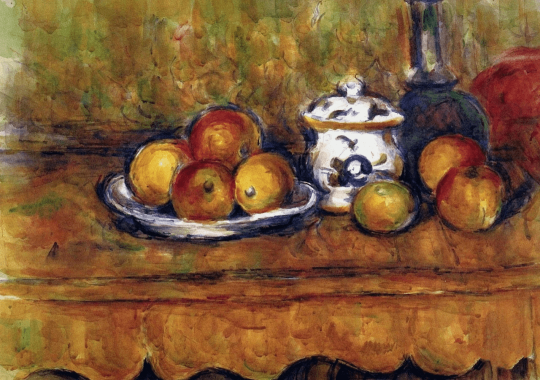 难得一见塞尚水彩