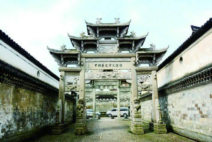 金华地名中的清廉故事90东阳卢宅大方伯石牌坊的清廉故事