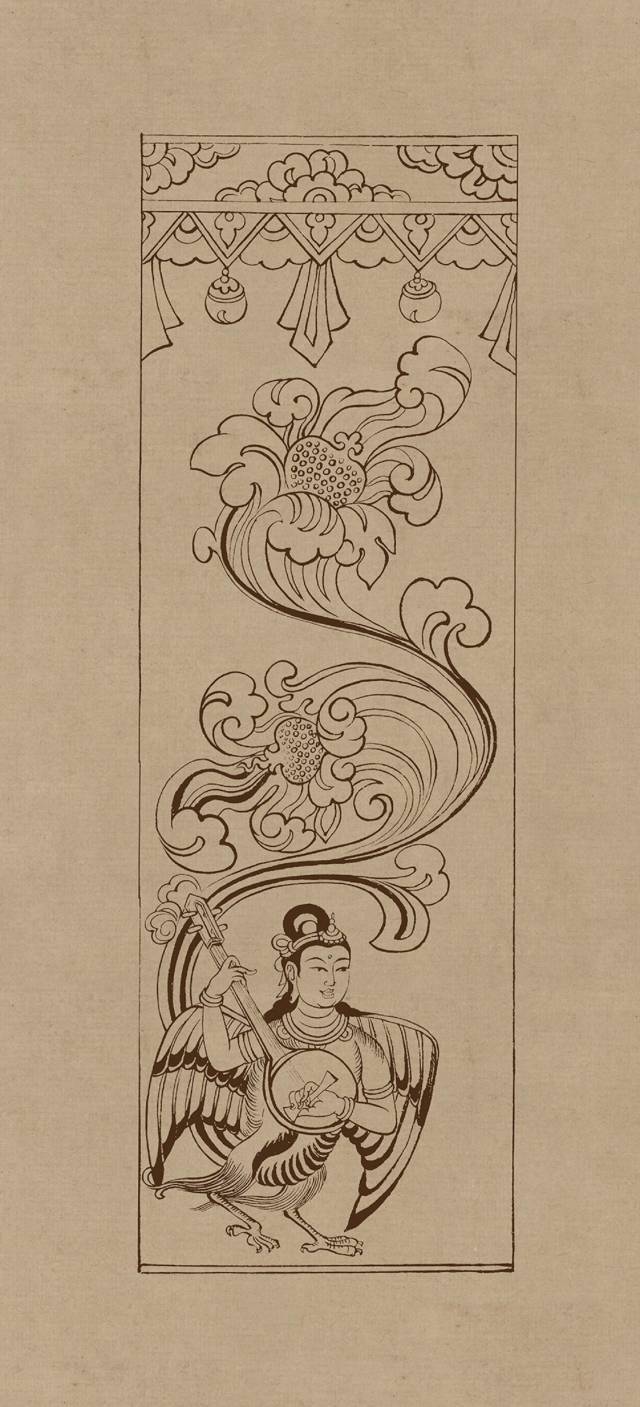 莫高窟石窟线描稿_壁画