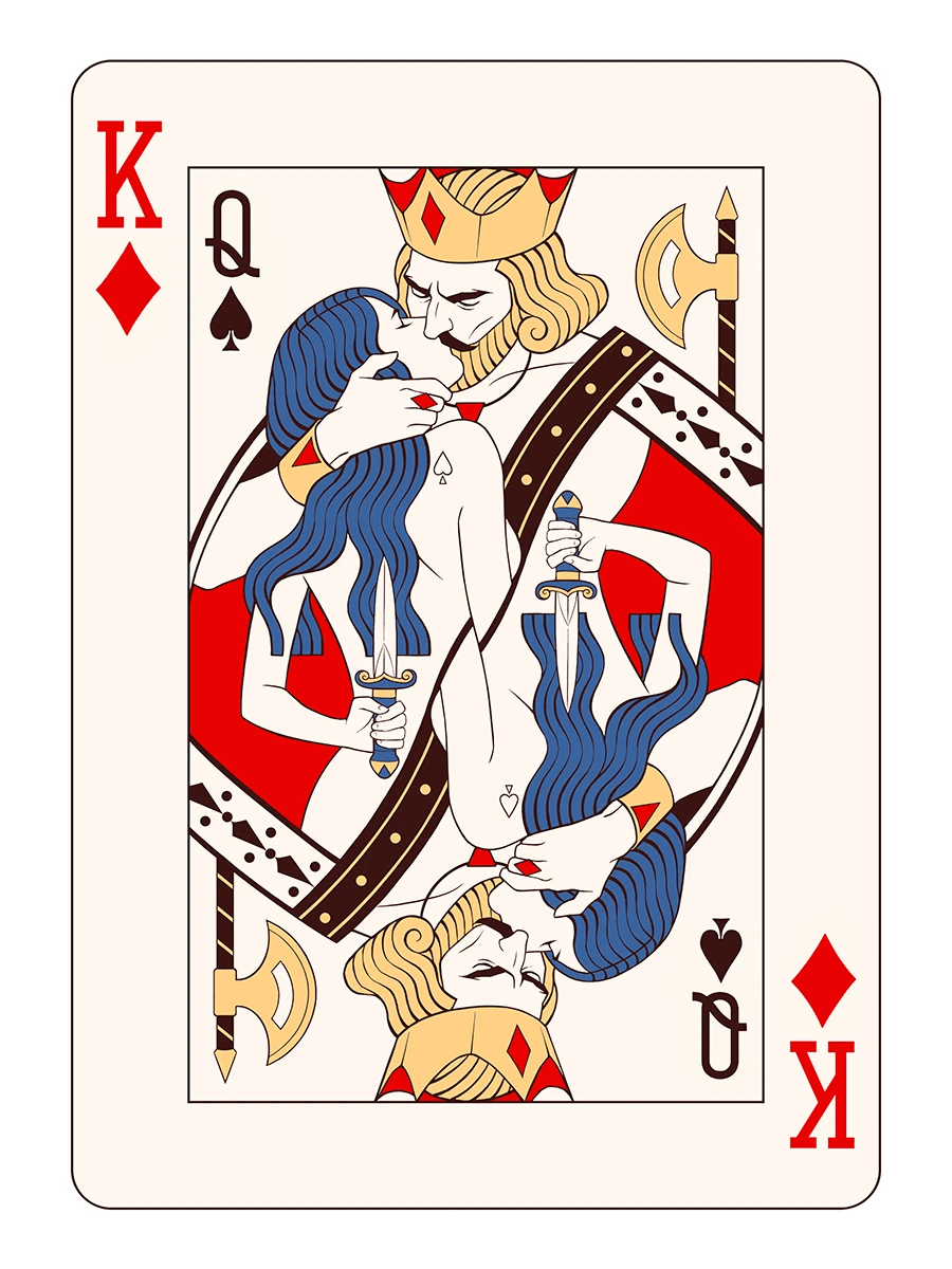 插画丨这样的性感扑克拿在手里你舍得发牌吗