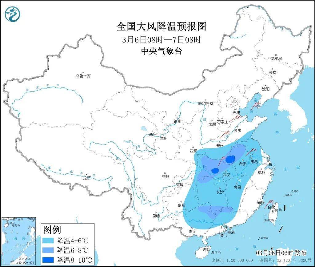 03月06日 未来三天全国天气预报 地区