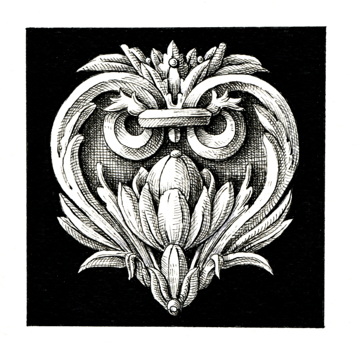 这些黑白立体装饰感插画充满理性的商业美学感与艺术感