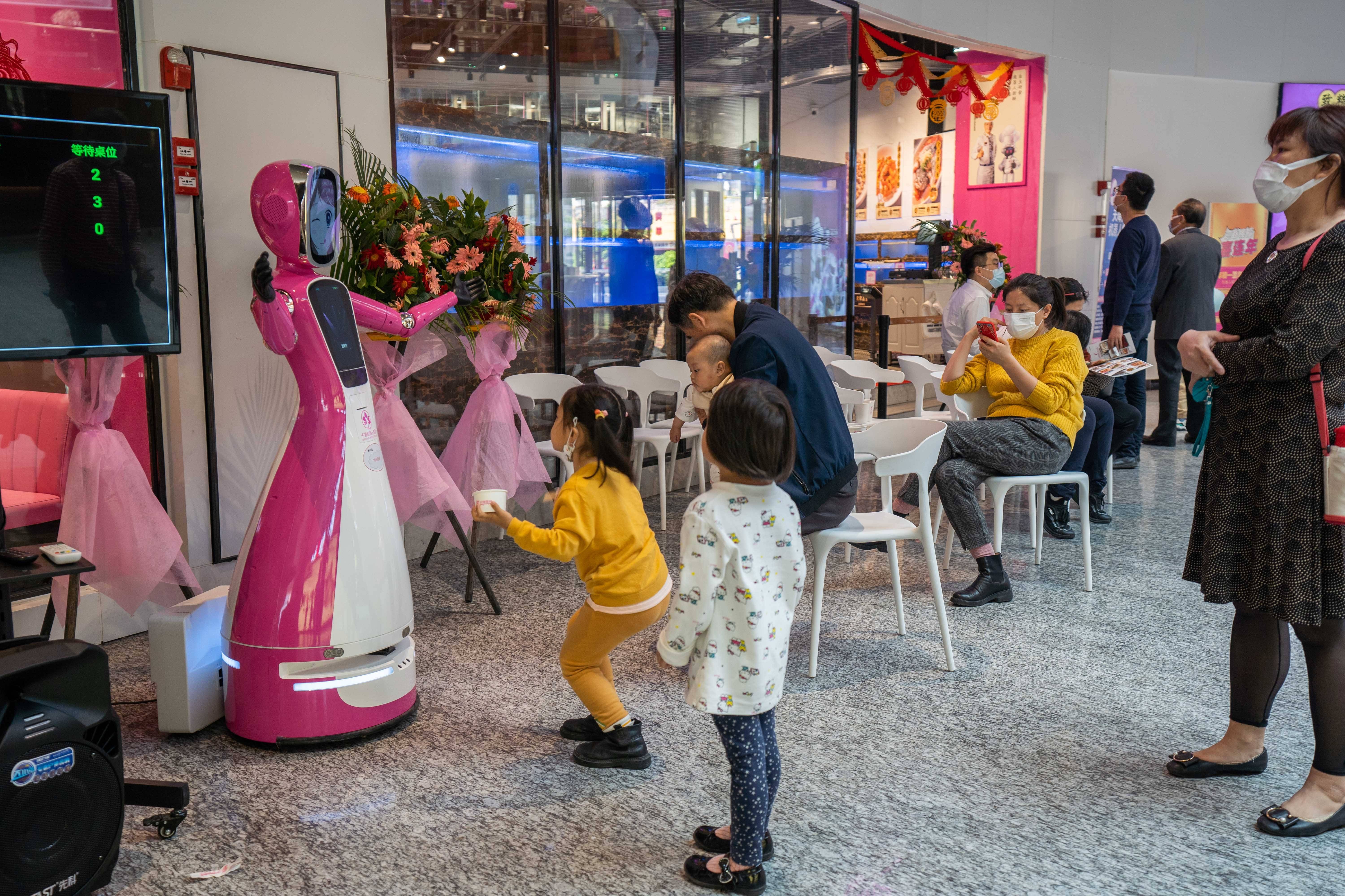 奥运机器人餐厅图片