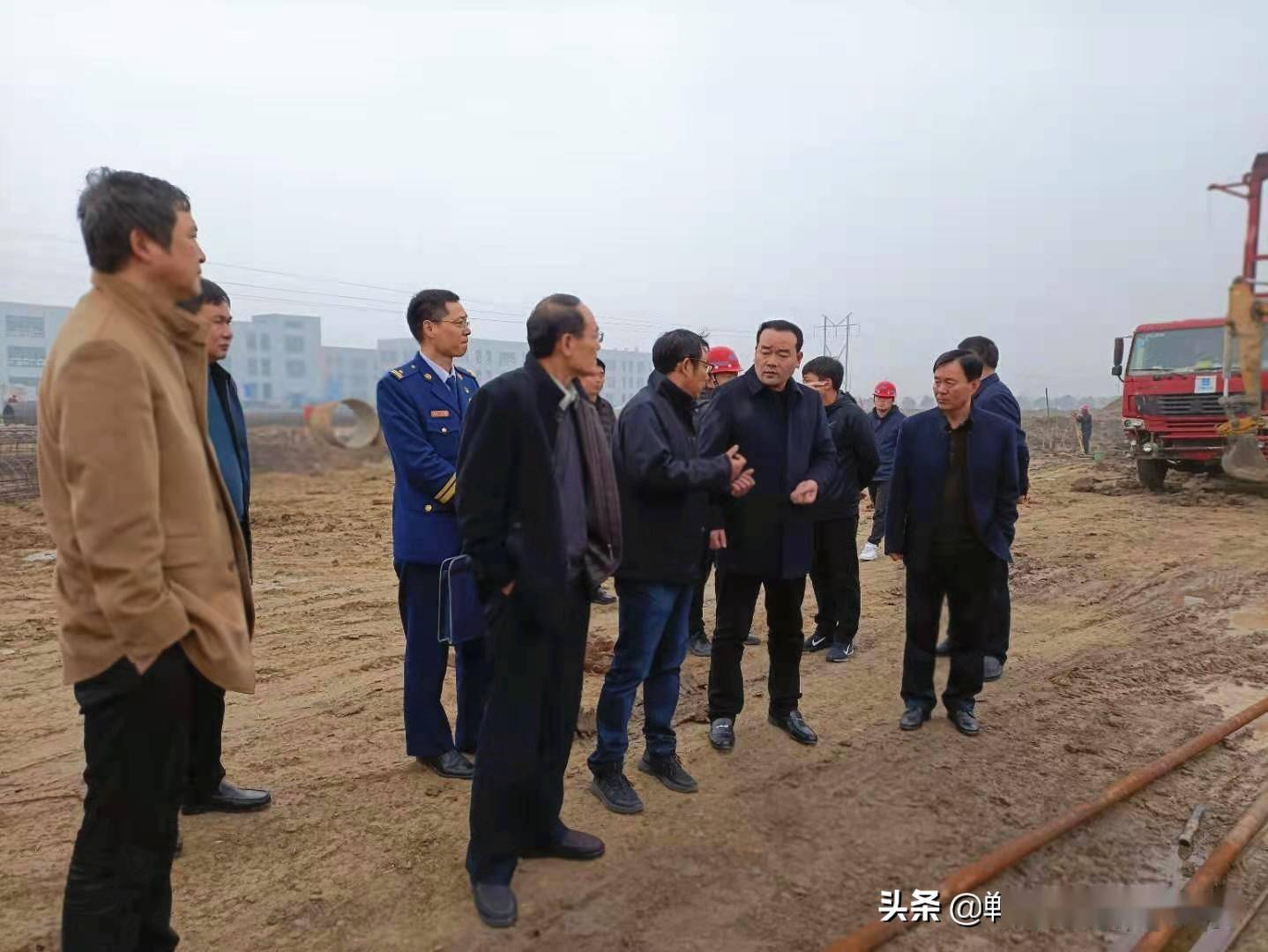 郸城胡友涛督导检查项目建设和安全生产工作