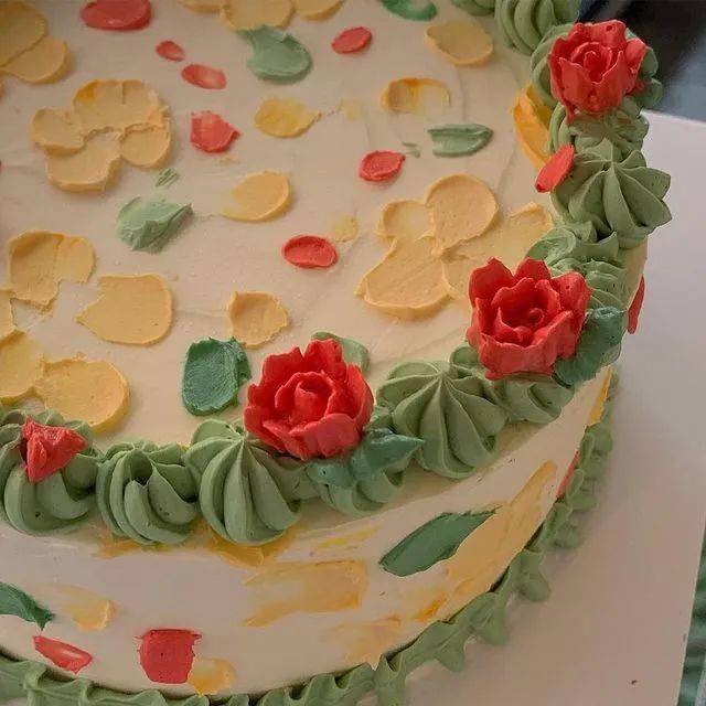 蛋糕上的春天美得一塌糊涂好看得舍不得下嘴