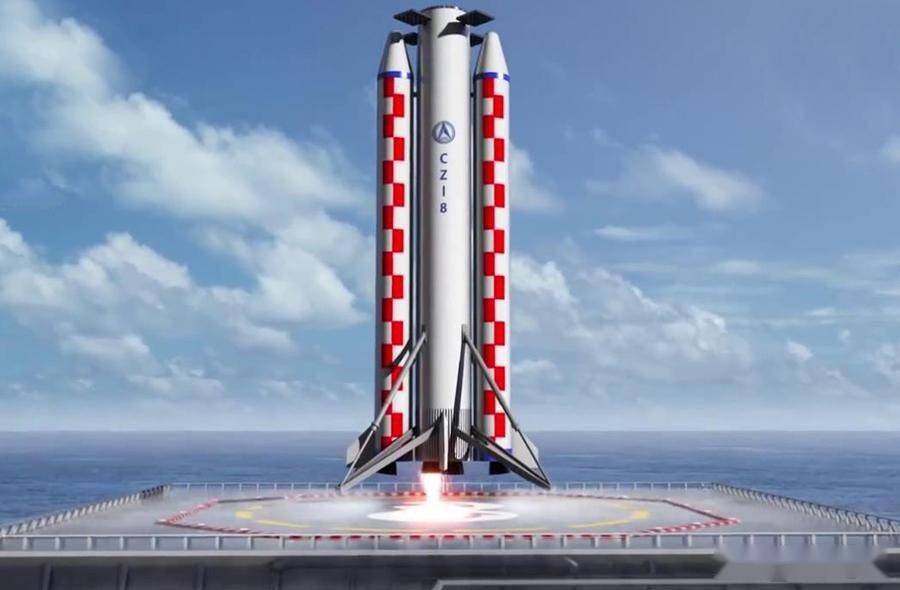 长征八号垂直回收的前提换装yf100k增推发动机