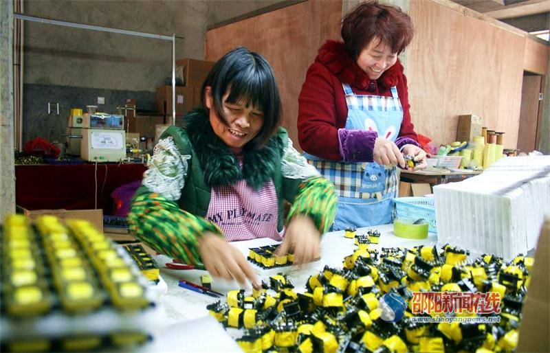 邵阳县下花桥镇“扶贫车间”助力脱贫就业 9915