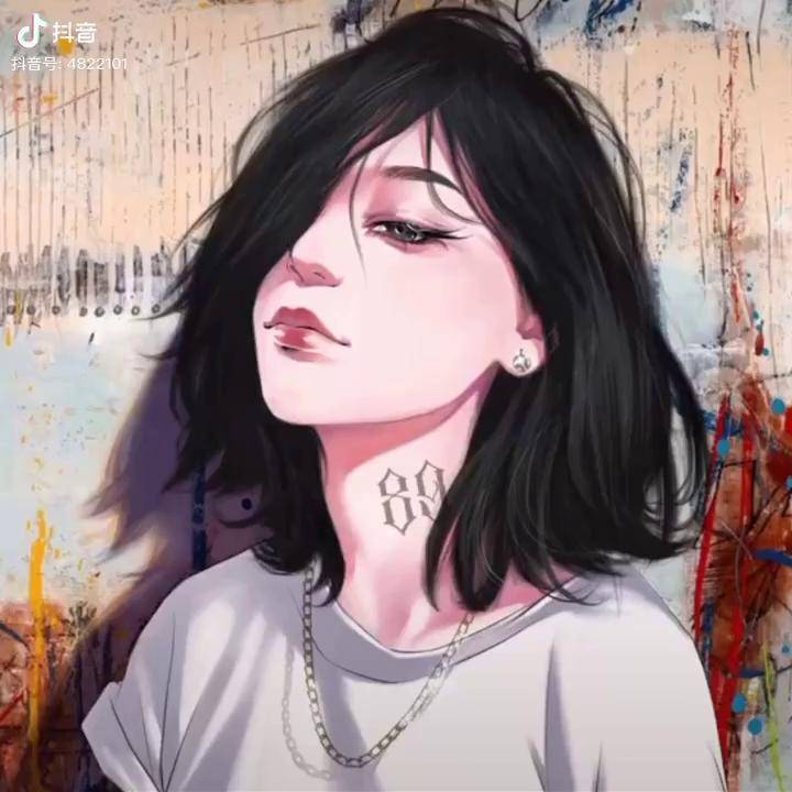 再来一张都木有人看伤心美术热门手绘插画动漫头像女生头像手绘头像