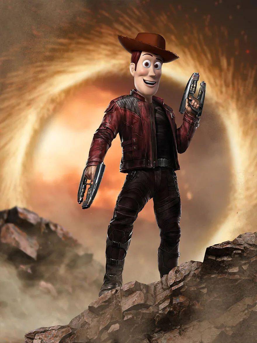 赫敏 绯红女巫格鲁特 皮诺曹钢铁侠 巴斯光年绿巨人 史瑞克把一些大家