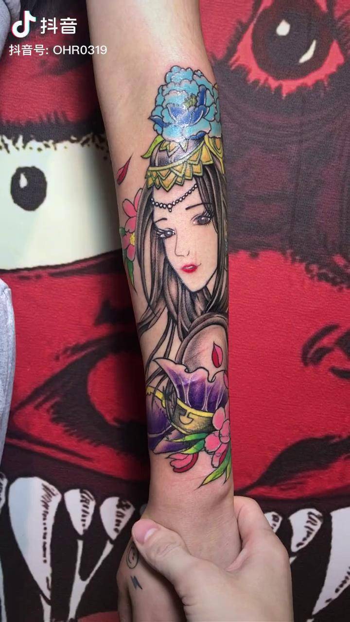 网红艺妓纹身纹身刺青