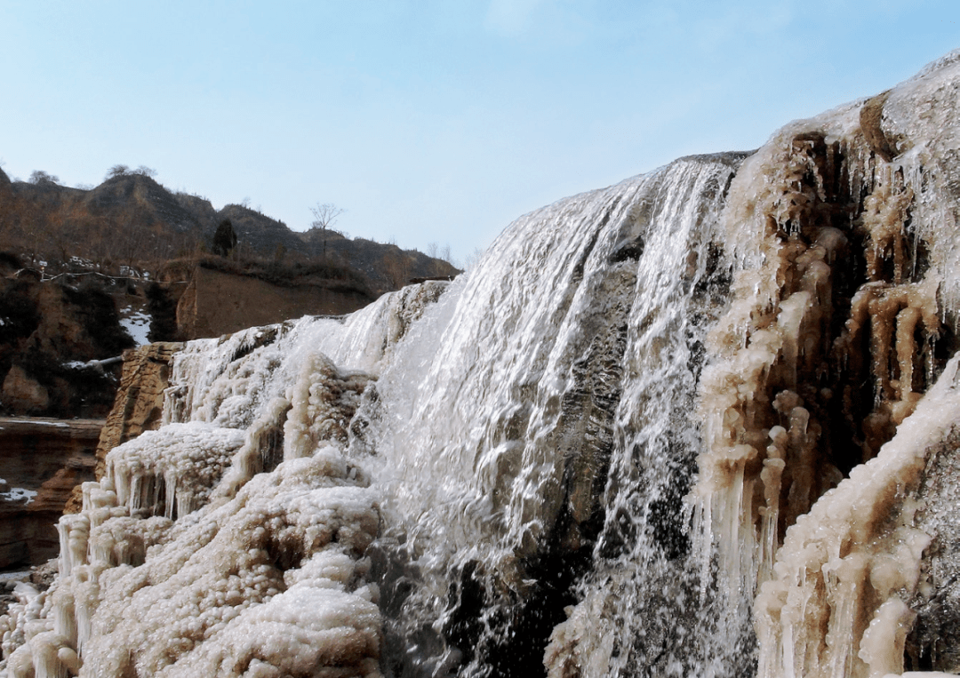 彭阳县茹河瀑布图片