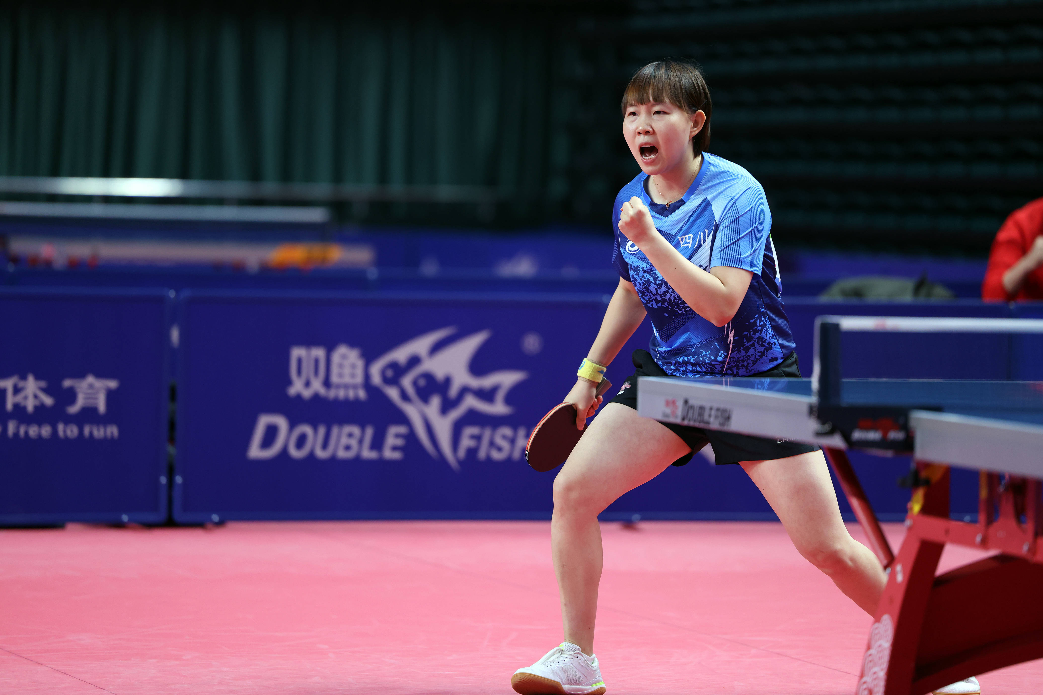 乒乓球——全运会资格赛:朱霖峰/朱雨玲晋级