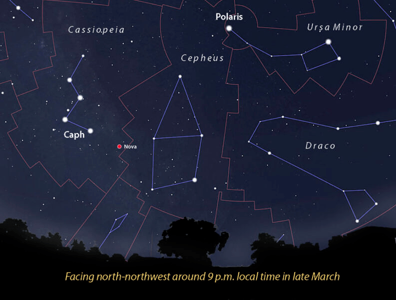 仙后座星图图片