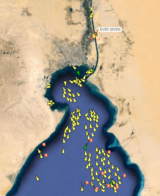追踪| 超过77个小时的封锁时间，将近240艘船搁浅了！ 苏伊士运河是否受阻，石油价格和运输价格最有可能受到伤害？  _影响
