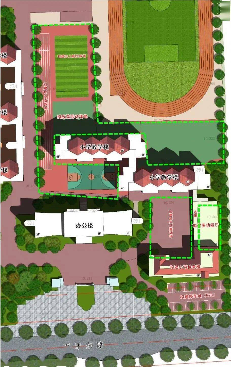 池州市秋浦小学新增综合楼及多功能厅规划建筑方案批前公示