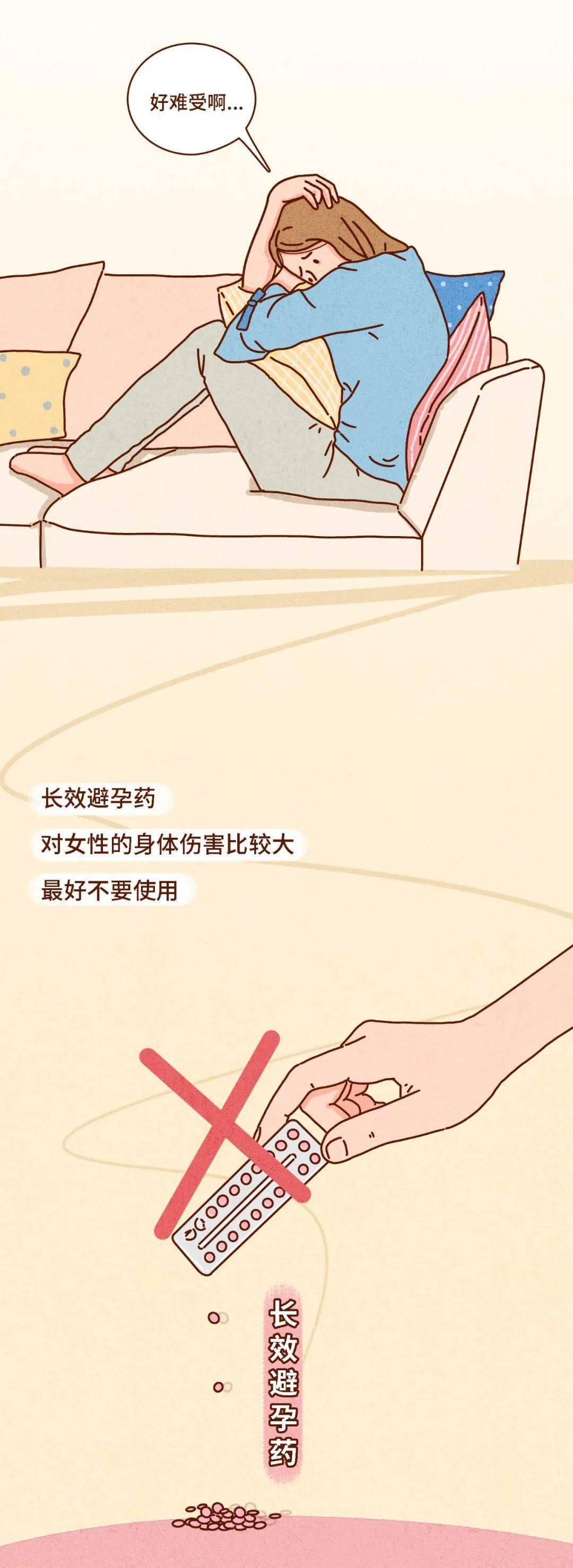 第一次亲密接触前女生必备的常用知识漫画