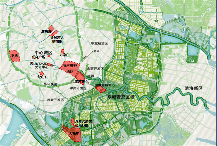 天津金钟河大街规划图图片