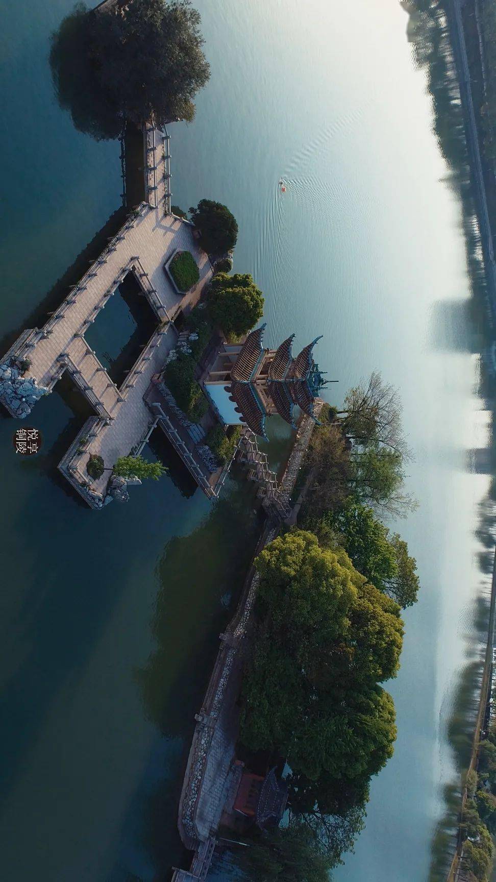 春游江淮请您来飞到空中看铜陵你还认识它吗