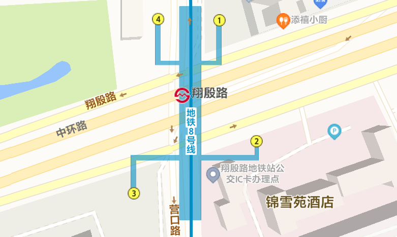 1号出入口轨交8号线翔殷路站邂逅不期而遇的绝美景色今天就带大家打卡