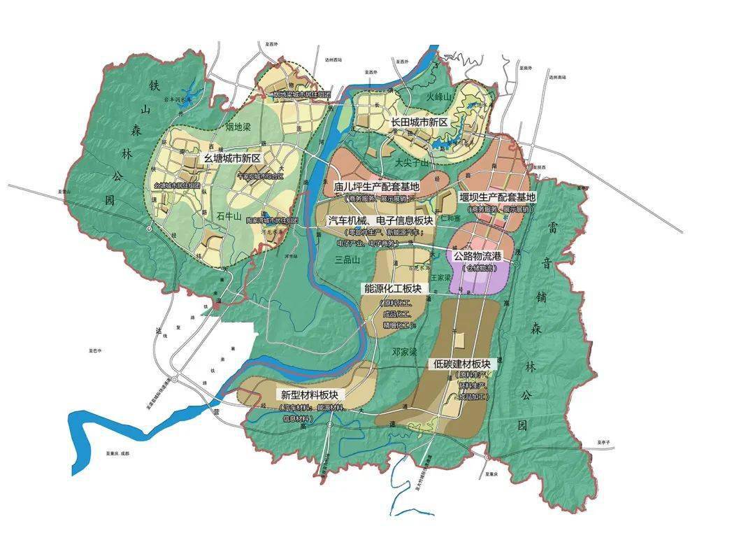 达州高新区规划图图片