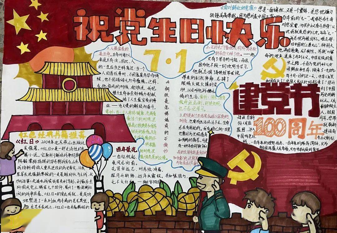 读书节我校举行初一初二年级读书小报创作评比活动