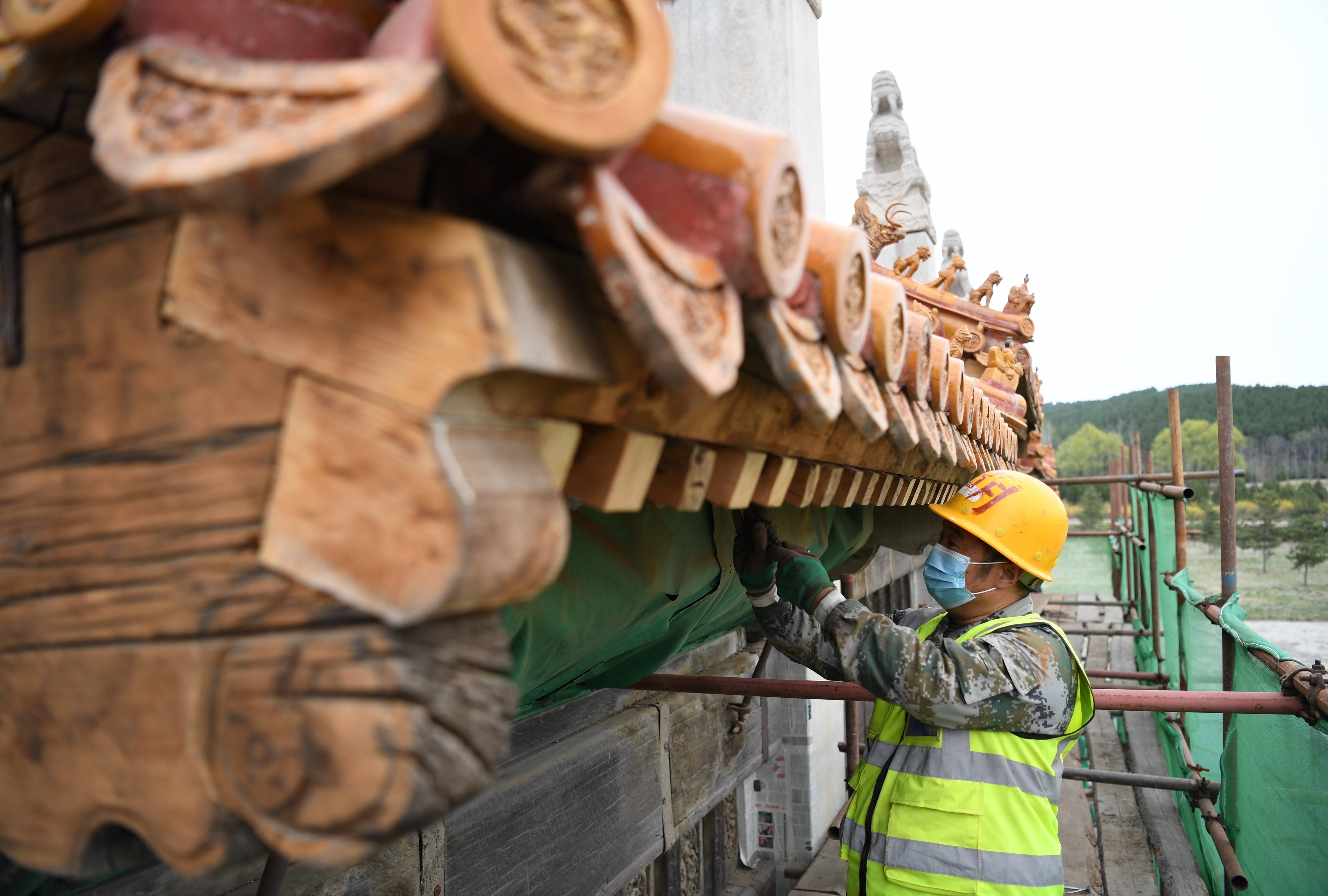 世界文化遗产清西陵建筑维修工程进展顺利