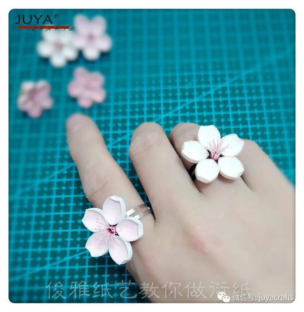 教你做衍纸305樱花首饰材料包已上架