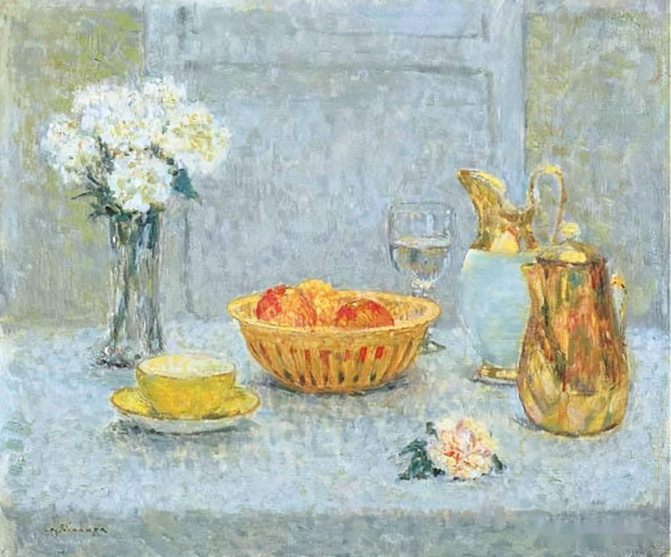 法国著名的后印象派画家亨利勒斯丹纳油画作品欣赏