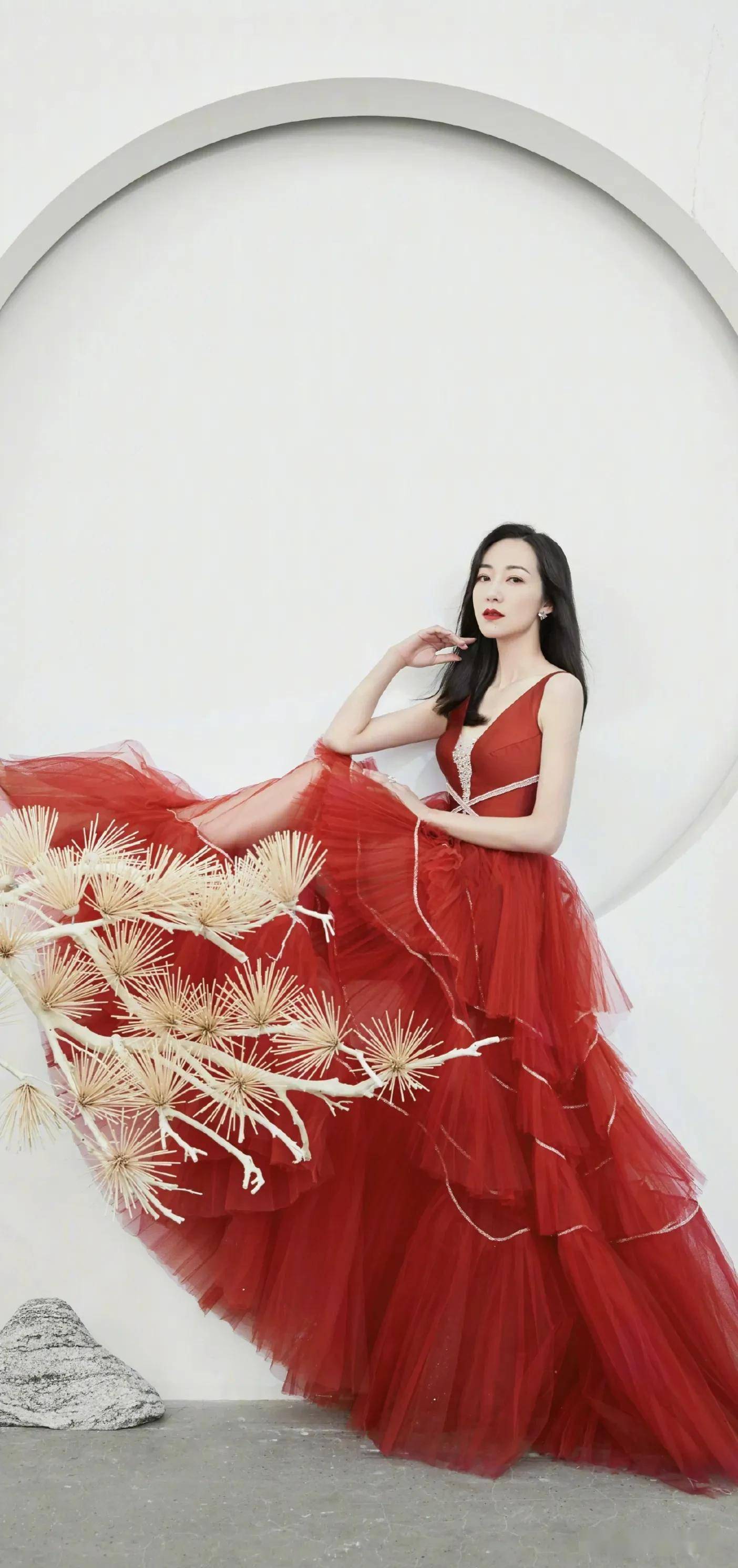 高贵大气红色礼服,妖娆迷人性感诱人,韩雪超清绝色大片