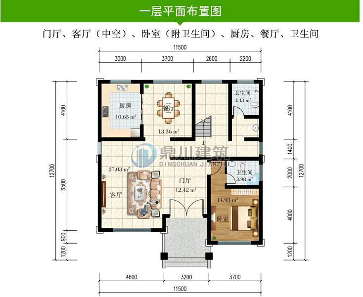 11米x12米5套農村別墅圖紙精緻時尚有範農村施工絕佳戶型