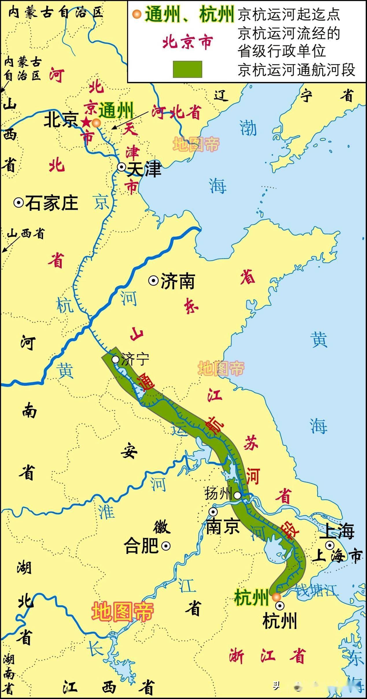 京杭大运河苏州段全览图片
