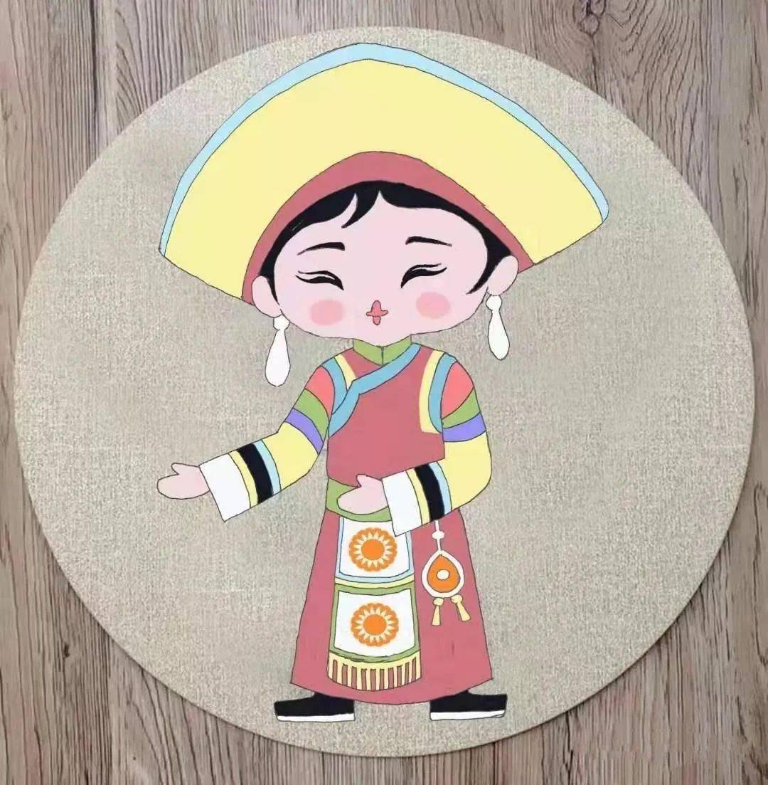 一起来动手制作土族娃娃布贴画吧祁连河湟飞彩虹026周岁以下人士