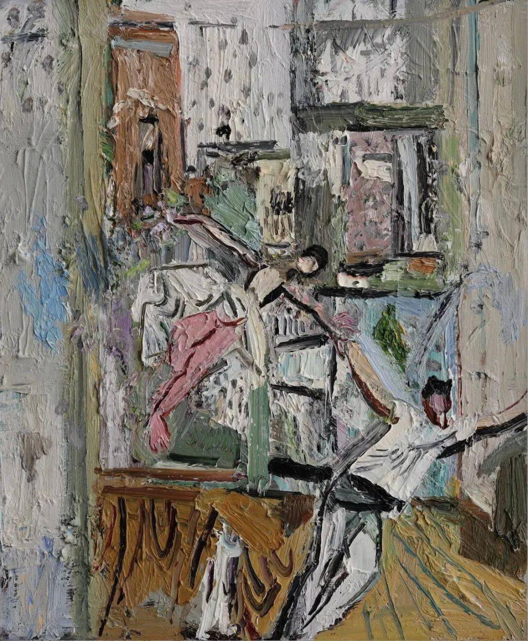 闫平《恋爱的样子》 布面油画 60x50cm 2020年