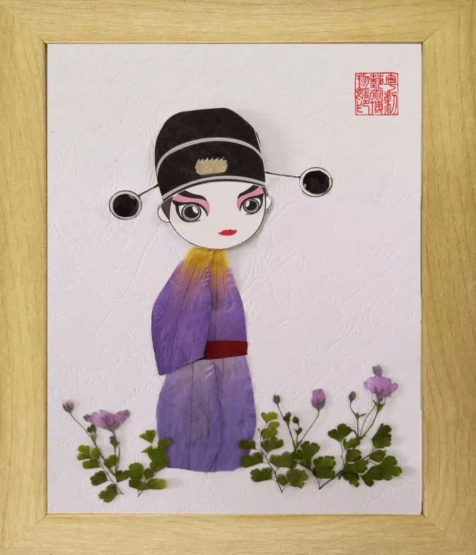 书纽学堂荔湾教育书店百媚千红独爱花粤剧人物岭南押花