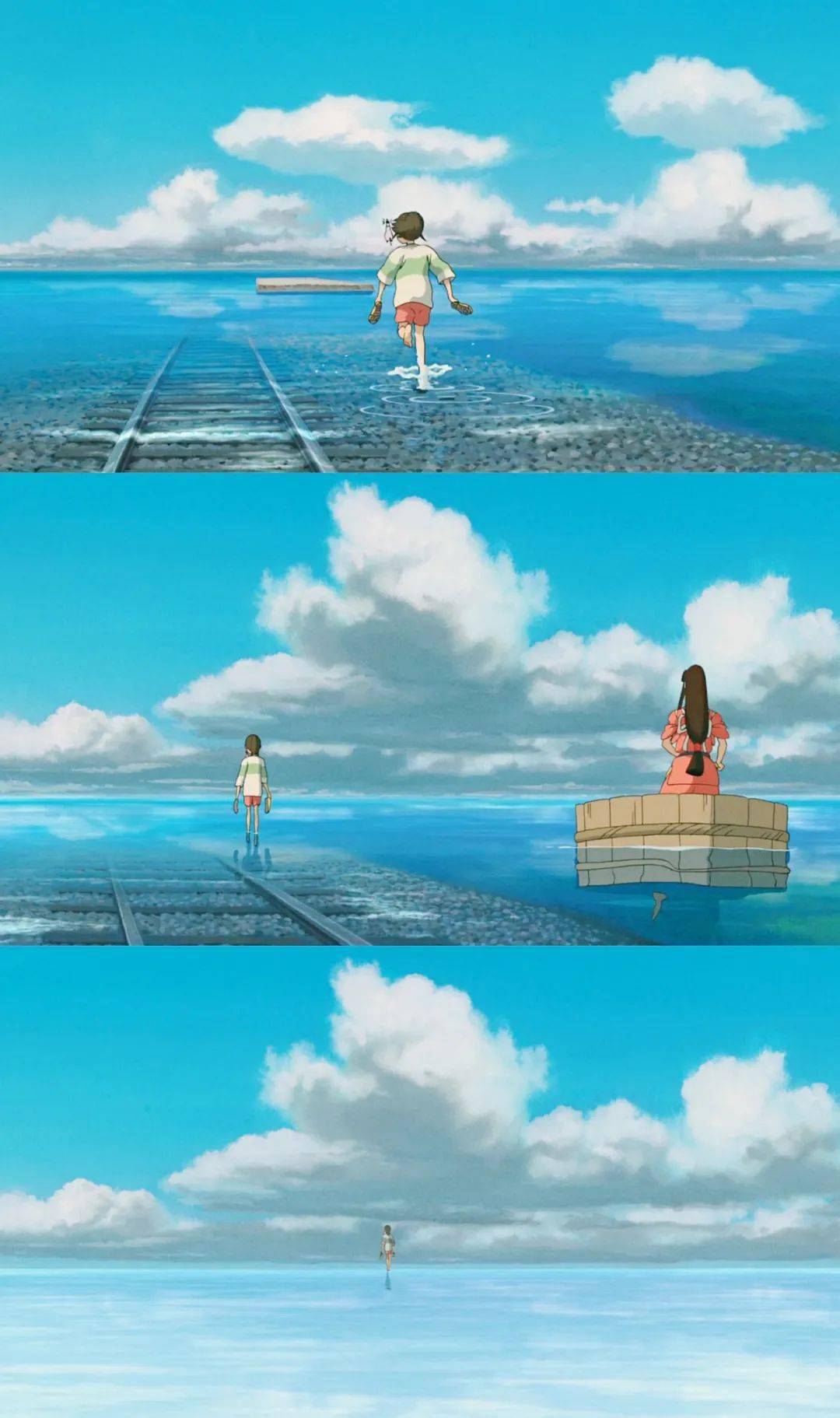 漫画中的场景与我们任家台村的大海是不是也令你心驰神往《千与千寻》