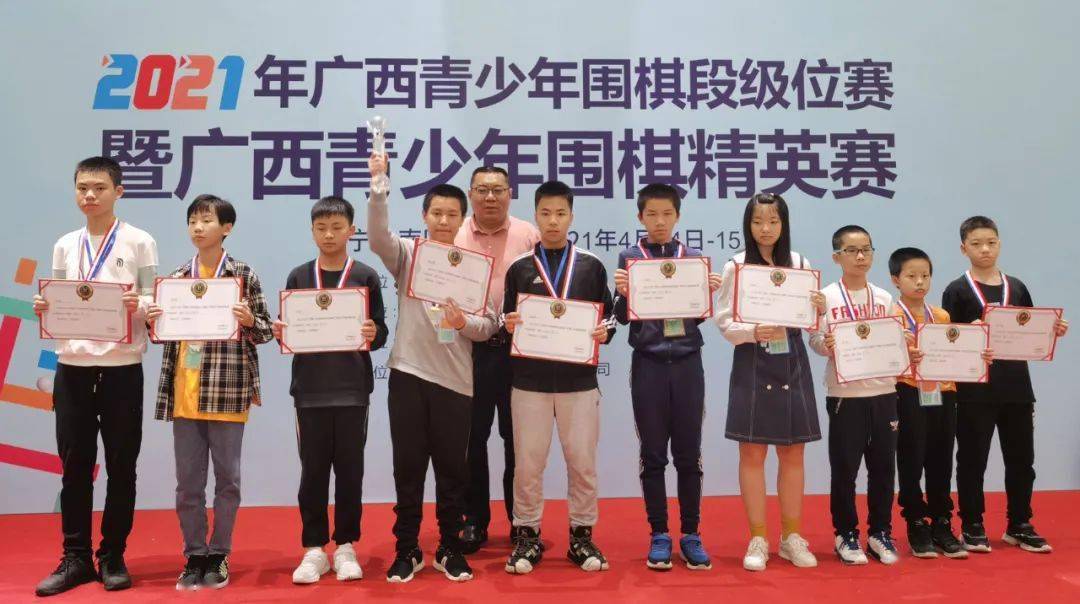 广西青少年围棋精英赛落幕南宁获得团体赛冠军
