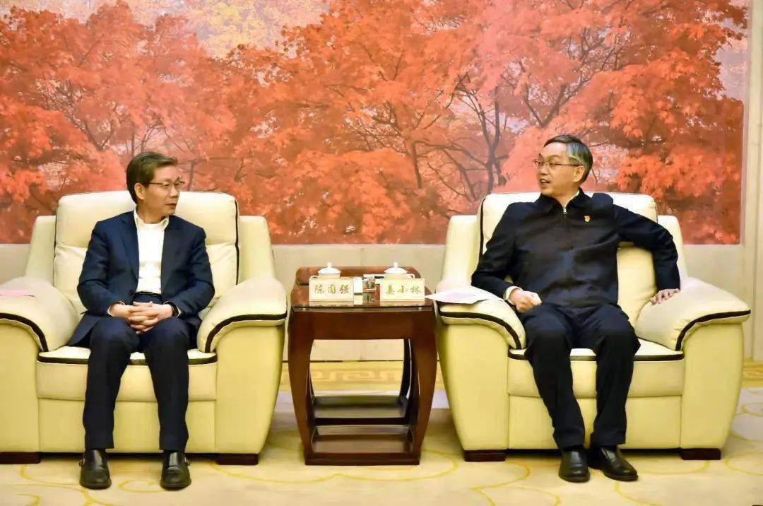 姜小林吴世民会见中国科学院院士陈国强上海医药集团总裁左敏一行