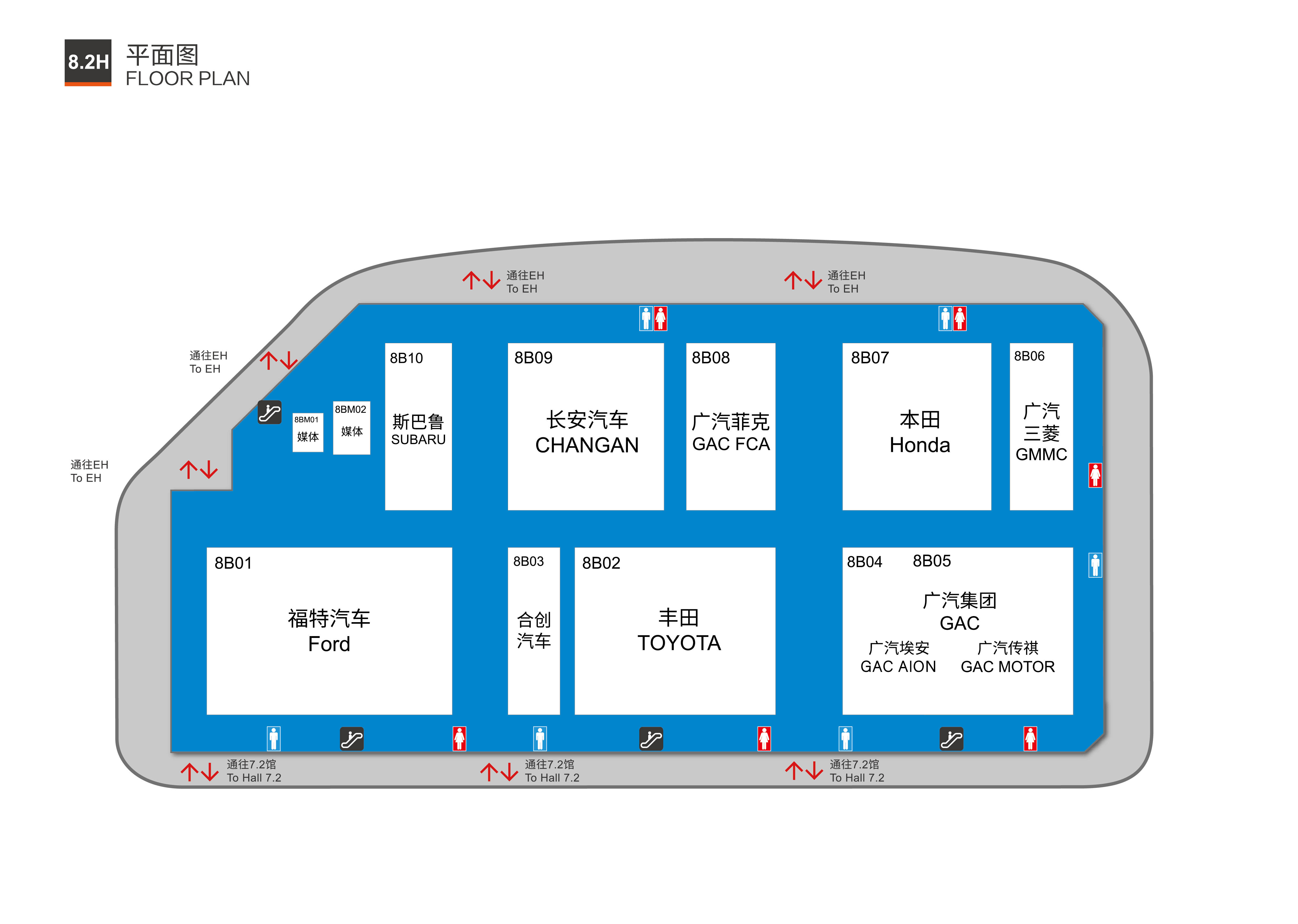 玩轉車展不迷路2021年上海車展展位圖公佈