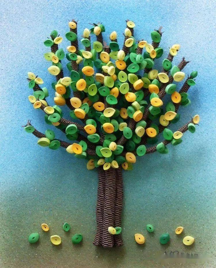 衍纸制作技巧分享23衍纸树干制作视频