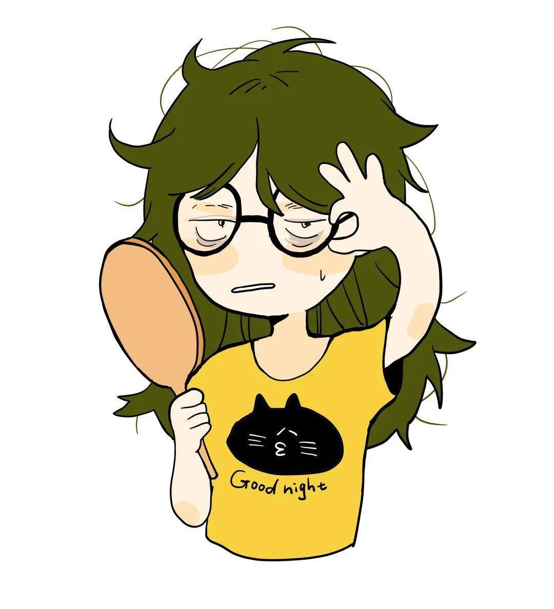 一头乱发   缺乏"梳妆打扮"情况下精致女孩也会偶尔"偷懒"精致girl02