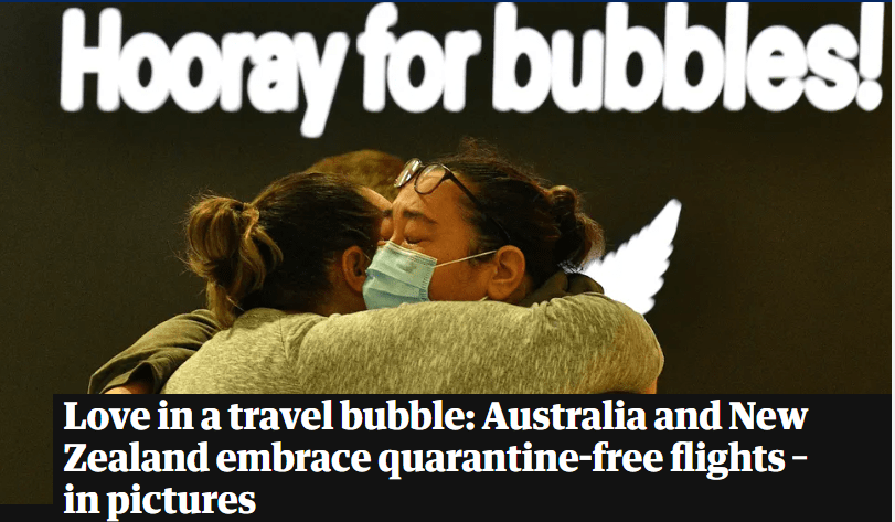 澳大利亚和新西兰开启“旅行泡沫”，无需隔离可自由往返