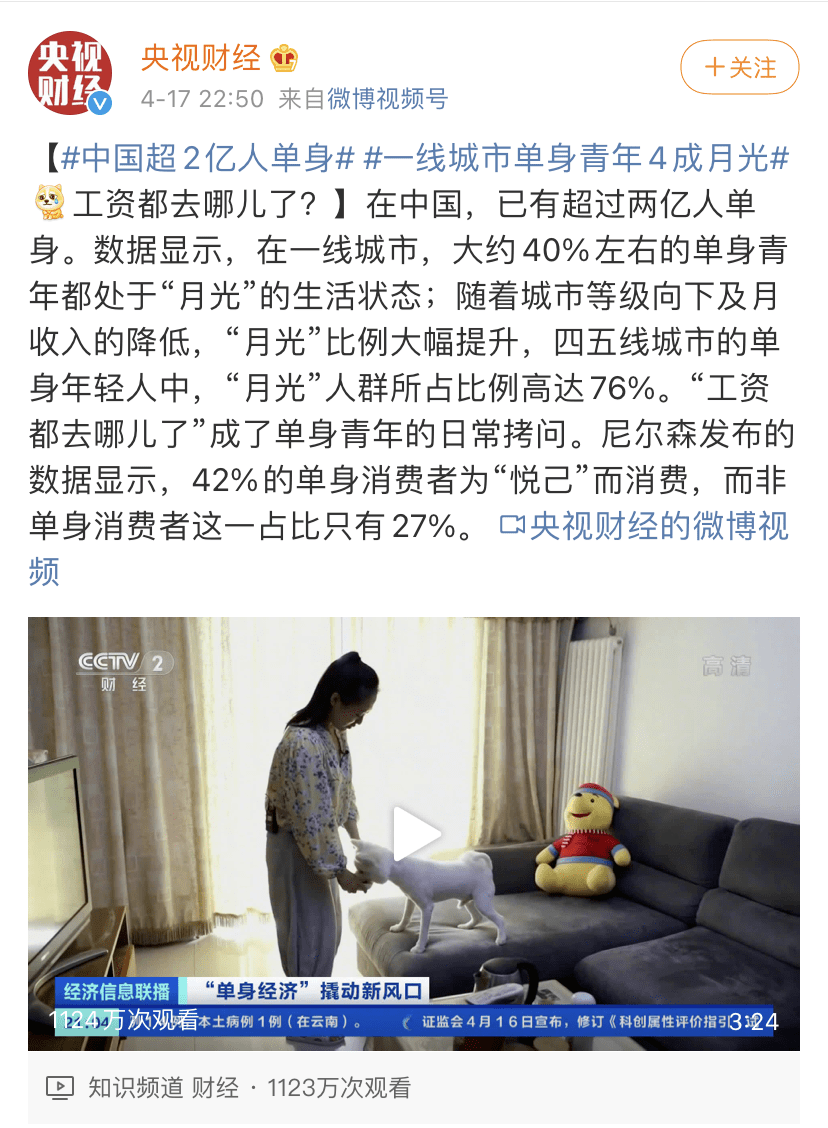 今天小编照常刷微博 突然发现 #中国超2亿人单身# 这个话题 上了热搜