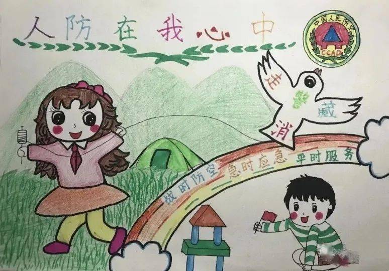 少儿画展人防少儿美术线上课构图知识讲解