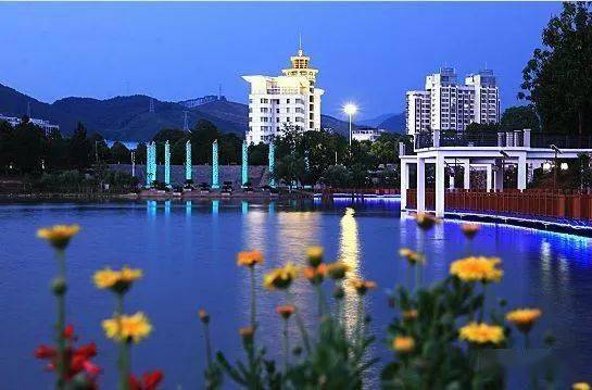 每晚都有今天起沙县龙湖公园喷泉秀正式开放