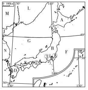 中考地理專題重難點地圖填充訓練