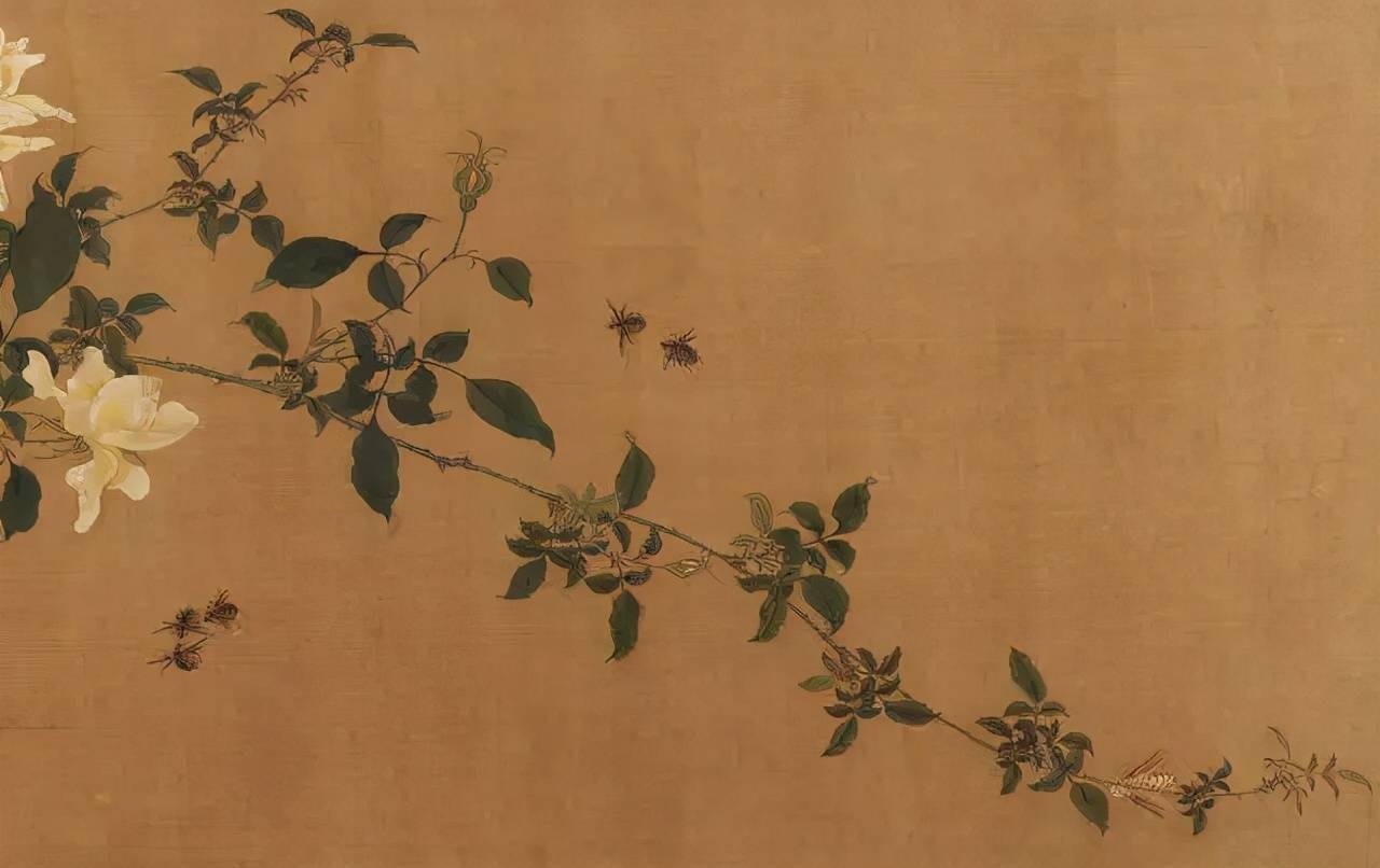 局部赵昌《蜂花图卷》局部赵昌《蜂花图卷》《宣和画谱》著录其作品