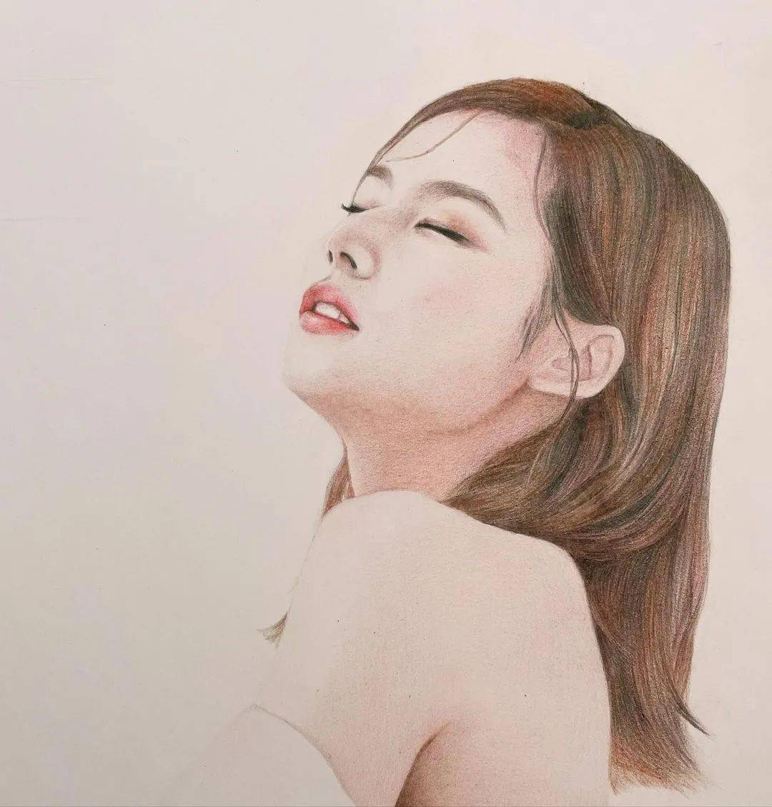 温柔且细腻的女生彩铅手绘真好看